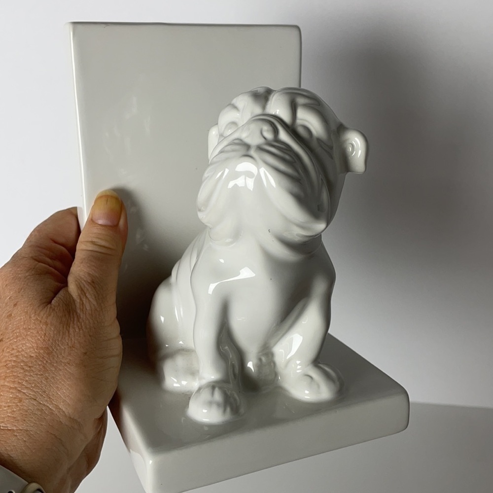 Ceramic BullDog Bookend - Picture 11 of 11